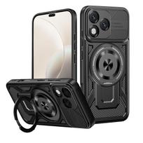 For Vivo V70 Lite Case Vivo V60 Lite phone Cover Magnetic Armor Shockproof Ring Holder Case Magsafe Wireless Charge Cover Vivo V60 Lite gray