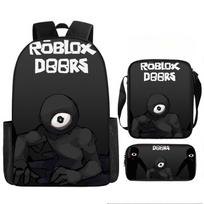 Roblox Durys Vaikams Mokyklinė Kuprinė Su Patogiomis Oro Pagalvėlių Petnešomis Mažiems Mokiniams 8 black
