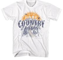 New John Denver Country Roads Sunset Graphic Unisex T-Shirt,Country Music Tee S gray