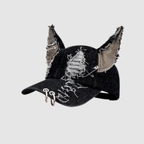 Denim Trucker Hat Cat Ear Sport Snapback Hat New Hip Hop Gorras  Outdoor Sports gray