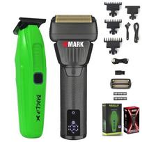 WMARK NG-7982 Men's Electric Shaver 2-Blade Mesh Hair Clipper Cutting Machine Barbershop Salon black