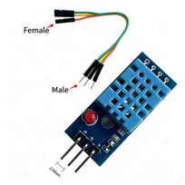 Dht11 Temperature Humidity Sensor High Accuracy Single Bus Protocol Customizable Cable Length For Diy Projects A1one size