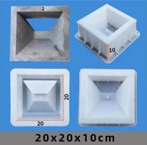 Cemento Antikinis Tuščiaviduris Plytų Formas 20*20*6cm 3D Drožyba Neslystanti Betono Plastikinė Trinkelių Forma Cemento Lygiavimo Kastuvas Trinkelių Įrankiai