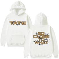 Tate McRae Miss Possessive Tour 2025 Merch Hoodie Vintage Washed Cotton Pullover Unisex Long Sleeve Fleece Pop Streetwear Top Gift 2026 Hot Sale M white