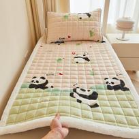 Prabangus pieno aksomo sulankstomas tatami čiužinio pagrindas bendrabučiams ir namams Single Pillowcase 48x74cm beige