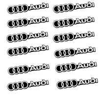 4 vnt. 3D aliuminio emblema lipdukas automobilio qwe2o dekoruoti Skirta qwe2 A1 A3 A4 B8 8P A6 C7 A5 Q5 B7 B6 B9 A7 A8 RS Q3 Q7 Q2 TT