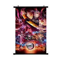 Demon Slayer Plakatas Kimetsu No Yaiba Nezuko Kabantis Paveikslas Sieninis Ritininis Plakatas Anime Kamado Tanjirou Paveikslas Namų Dekoras 30*45cm oranžinė
