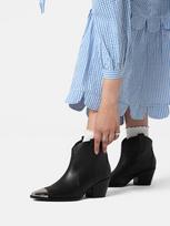 L37 HANDMADE SHOES Kulkšnis dengiantys batai 'MANHATTAN SKYLINE' juoda