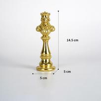 Resin Handicraft Chess Golden King Abstract Portrait Sculpture Chess Piece Decorative Figurines Room Decoration Accessories white