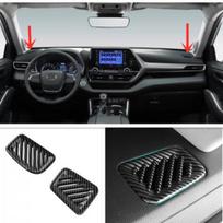 For Toyota - Highlander Car Dashboard Air Vent Cover Trim Carbon fiber gray