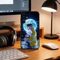 Anime C-Cyberpunk E-Edgerunners Phone Case For Samsung S25,S24,S21,S22,S23,S30,Ultra,S20,Plus,Fe,Soft Silicone Black Cover Samsung S21Ultra gray