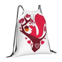 Nuts About You Hot Sale Schoolbag Backpack Fashion Bags Heart Squirrel Love Tree Character Cute Leaves Dinomike OneSize red