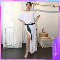 Soft Satin Belly Dance Baladi Robe Set Women Oriental Folk Saidi Dance Training Dress With Belt Headscarf Safety Short M beige