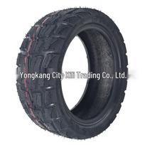 TUOVT 11-Inch Wear-Resistant Off-Road Electric Scooter Vacuum Tire 90/55-6.5 90/55-6.5 Off-Road Vacuum Tire black