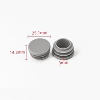 16mm~100mm Pilki Plastikiniai Apvalūs/Kvadratiniai Įdėklai Kištukas Baldų Kėdės Stalo Kojų Dangtelis Užpildymo Galinis Dangtelis