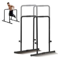 VEVOR Dip Bars, 440 lbs Capacity, Heave Duty Dip Stand Station with Adjustable Height 79.5 x 68.5 x 9.5 cm