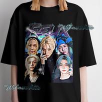Felix shirt, Felix Lee Vintage Blue style Print Graphic Design Tee 130 gray
