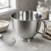 Stand Mixer Bowl Stable Locking Stainless Steel Mixing Easy to Clean Kitchen Accessory for gray