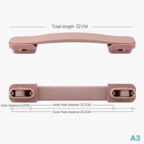 Lagamino plastikinė rankena Rankena Vežimėlio rankena Rankinė Rankenos Pakeitimas Užrakto dėžutės rankenos priedai Bagažo dalys as the picture beige