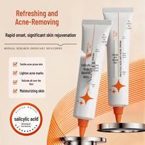 Zhen Xiu Salicylic Acid Acne Repair Cream - Removes Blackheads, Fades Scars, Soothes Pimples, and Treats Comedones. Zhenxiu Salicylic Acid Face Cream 20g (Model 8597) gray