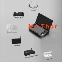 AYN THOR Dual Screen Flip Up Handheld Device Protective Case Storage Bag Lanyard Soft Bag For AYN THOR Gaming Accessories Custom Black Suit