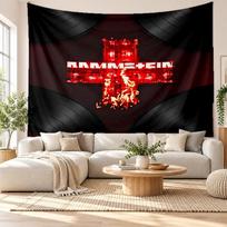 Rammstein Wall Tapestry, Soft Fabric Wall Hanging, Decorative Backdrop For Bedroom Home Wall Art 150cmx200cm