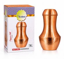 Nirmal Ganga Hammered Copper Water Pitcher (Surahi) 1L – Pack of 1 beige