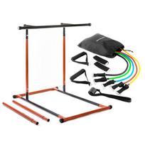 Pack Gym Multi-positions - INNOVAGOODS - Weight Bench - Multiposition - Adjustable Bar 114-191 cm - Set 5 Resistance Bands gryna