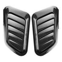 Automobilio variklio dangčio ventiliacijos dangtelio apdaila ABS medžiaga Juoda/sidabrinė/anglies pluošto Universalus dydis Carbon Fiber gray
