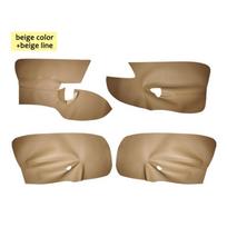 LHD/RHD For VW Golf 5 MK5 Jetta 2006 2007 2008 2009 2010 2011 Microfiber Leather 4pcs Car Interior Door Armrest Panel Cover Trim RHD smėlis
