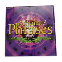 Articulate Phrases Board Game With Interactive Spinning Wheel For Family And Party Fun Style A