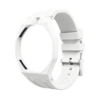 Integrated Luxury Mod Kit for Swatch X AP Royal POP Aluminum Alloy Case+Silicone Strap Pocket Changer To Wristwatch Accessories for Royal POP white