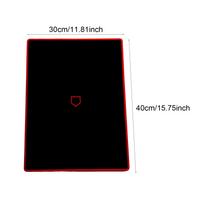Bench Press Pad Bodybuilding Deadlifting Latex Weightlifting Back Support Easy Clean Exercise Mat juoda/raudona
