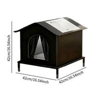Cat House Outdoor Insulated Shelter Rain Protection Portable Oxford Cloth Tent Suitable for Stray L