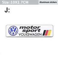 Volkswagen serijos aliuminio ženklelis Automobilio kėbulo lipdukai Decals For VW GTI Polo Golf Passat Tiguan Arteon Taigo Caddy Jetta CC Ratlankio dangtelis gray