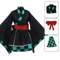 Polyester Kamado Nezuko Cosplay Dress – Perfect Stitches Comfort Black,L black
