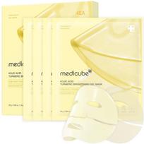 Medicube Kojic Acid Ciberžolė Brightening Gel Mask 28g*4EA beige