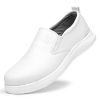 Labor Protection Shoes Men's Anti-smashing and Anti-puncture Plastic Steel Toe Anti-static Lightweight and Wear-resistant Safety Shoes 46 white