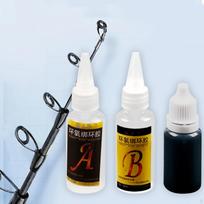 Meškerės remonto rinkinys žvejams 15ml and Black Pulp white