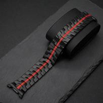 Prabangus nerūdijančio plieno dirželis Samsung Galaxy Watch 8 Classic 46mm 8 44mm Metalinė apyrankė Watch 8 40mm Vyriška apyrankė Laikrodžio dirželis Galaxy Ultra 7 47mm black