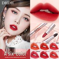 DHDH Elk Light Luxury Magic 6-in-1 Dual-Ended Matte Lipstick - Long-Lasting, 6 Colors. 3.8g+3.8g red