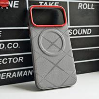 For Honor 600 Pro Case Magnetic For MagSafe Matte Vegan Leather Stamp Silicone Cover For Honor 600 Shell Shockproof Bumper Honor 600 pilka spalva