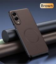For Samsung S25 Edge Case Magnetic Leather Shield Cover For Samsung S25 Edge Anti-Fingerprint Non-Slip PC+TPU Galaxy S25 Edge ruda