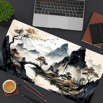 Premium Desk Mouse Pad Durable Desk Mat Precision Cloth Surface Non Slip Rubber Base for PC Laptop Keyboard Office Desk Setup De 300x800x2mm gray