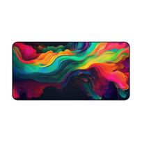 Rainbow Art Mousepad XXL Nonslip Waterproof Colorful Gaming Mouse PadOffice Desktop Decoration Suitable for Work and Gaming LockEdge 400x800x2mm blue