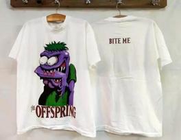 Vintage The Offspring Bite Me Wild Oats Reprint Americana Unisex T-Shirt XL white