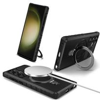 Armor Ring Stand Magnetic Case for Magsafe Samsung Galaxy S25 S24 Ultra S23 Fe S22 Plus S25Ultra Holder Shockproof Phone Cover Galaxy S23 juoda