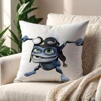 C-Crazy Frog Dj Ding D-Ding Pagalvės užvalkalas Pagalvei Spausdinimui Sofos Dekoravimas Namams Automobiliui Kambariui Kavinėms Biurui Nordic Paprastumas Peach skin 65*65(CM)-1Pcs black