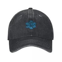 Ado Blue Rose Baseball Cap Trucker Hat Military Tactical Cap black Cosplay Golf Women Unisexs gray