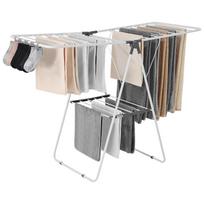 VEVOR Drabužių džiovykla, 2 pakopų sulankstoma skalbinių džiovykla su kojinių segtukais ir 21 džiovinimo strypu 138.5 x 60 x 100 cm